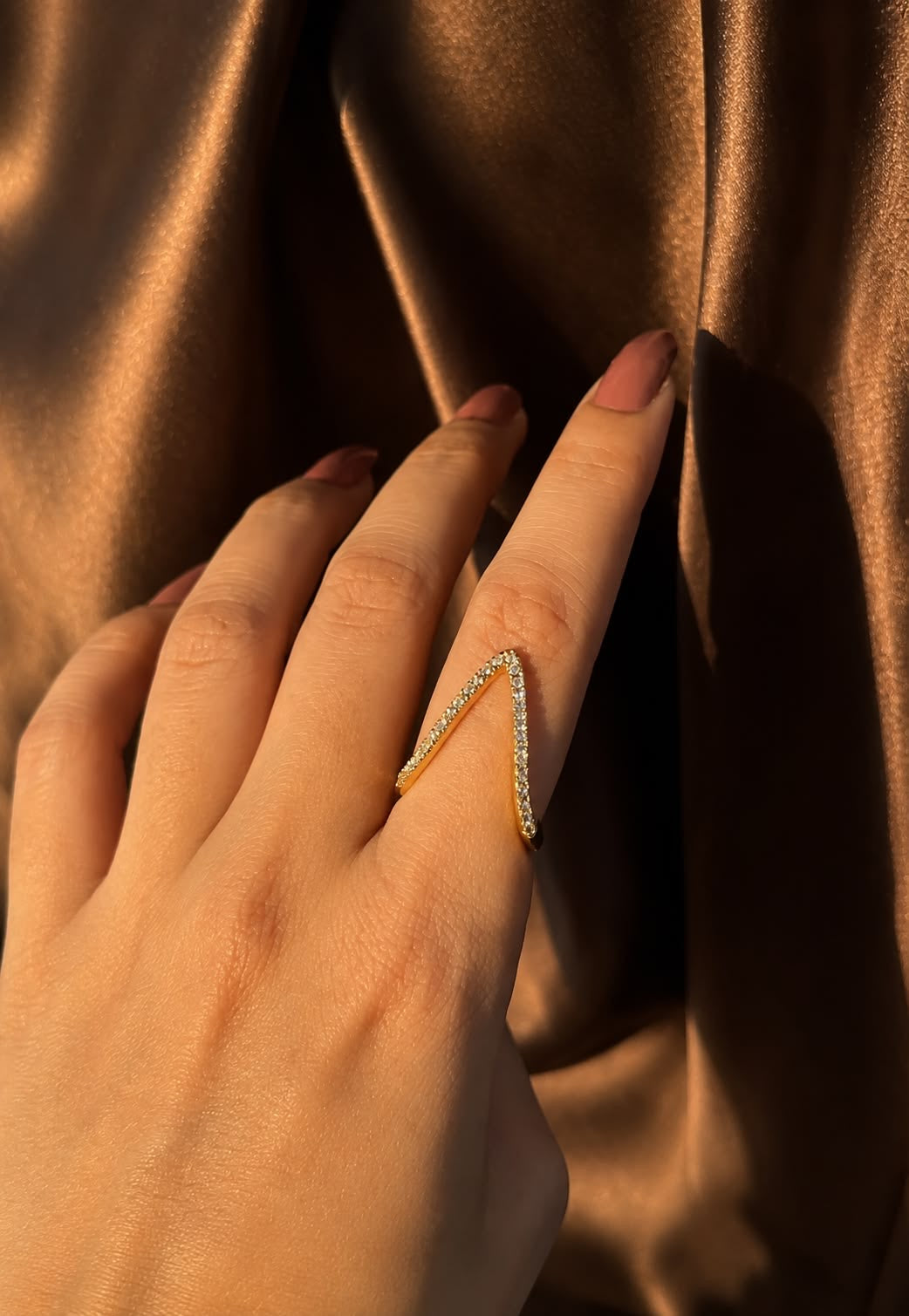 Crystal V Ring