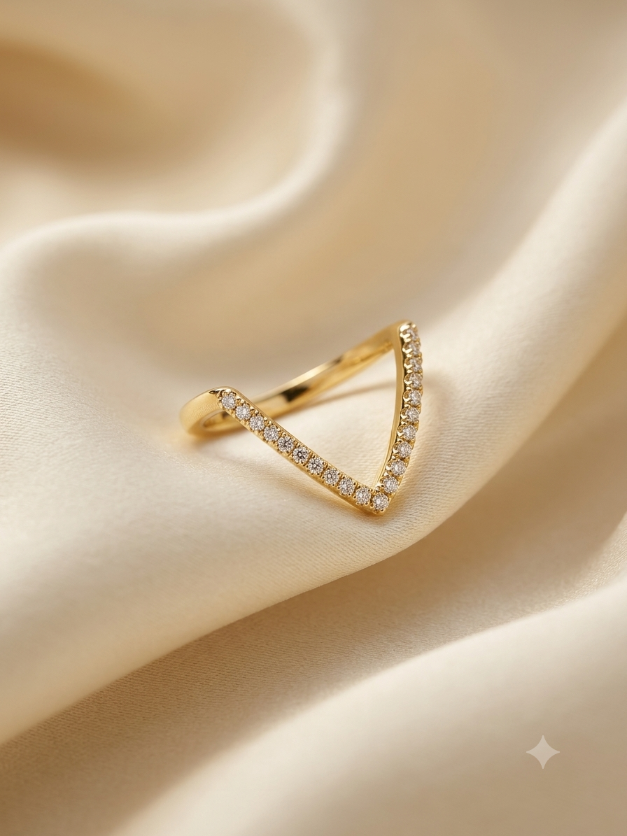 Crystal V Ring